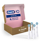 Oral-B cabezal frontal mostrando diseño redondo y limpieza precisa
