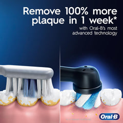 Oral-B iO3 close-up del cabezal Ultimate Clean para limpieza eficaz
