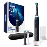 Oral-B iO5 frontal mango negro mostrando diseño y agarre cómodo