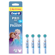 Oral-B paquete frontal con cuatro cabezales Frozen, atractivo para motivar cepillado