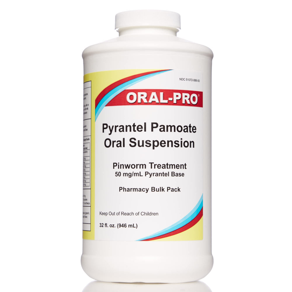 Oral-Pro envase frontal de la suspensión 50 mg/mL, fácil de identificar
