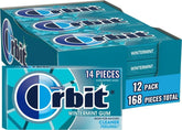 Orbit empaque frontal mostrando 12 paquetes y frescor instantáneo