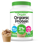 Orgain front packaging showing iced coffee flavor and benefits