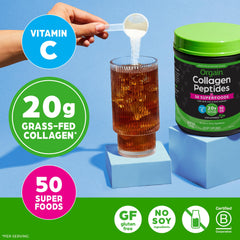 Orgain vaso de batido con mezcla homogénea lista para beber y aporte proteico