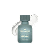 Origins frasco frontal mostrando diseño y aplicador para corrección puntual