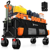 Originsure wagon front view showing cargo space and sturdy frame for heavy loads