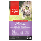 ORIJEN kitten 7 lb bag front view showing packaging and high-protein promise