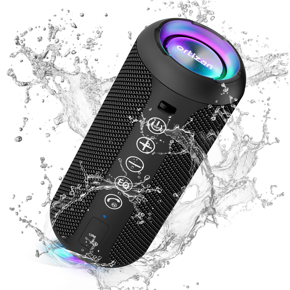 Ortizan X10 frontal mostrando rejilla y diseño portátil, claridad de audio