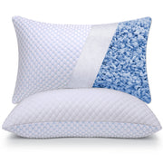 OSBED vista frontal pack de 2 almohadas Queen con funda doble para confort