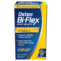 Osteo Bi-Flex frente del empaque mostrando beneficio para movilidad