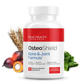 OsteoShield envase frontal mostrando la fórmula para huesos sólida