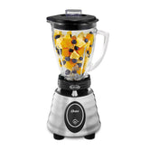 Oster front view of blender showing controls and classic design, durable daily performance