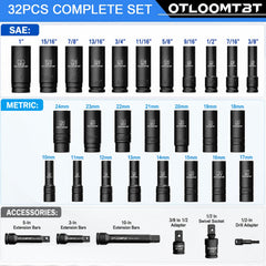 OTLOOMTBT primer plano del dado de acero CR-V mostrando durabilidad
