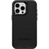 OtterBox Defender frontal para iPhone 15 Pro Max mostrando ajuste preciso y protección completa