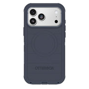 OtterBox Defender Pro frontal azul mostrando ajuste preciso y protección