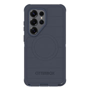 OtterBox front view of blue case showing slim profile and precision fit benefit