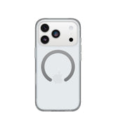 OtterBox Symmetry vista frontal mostrando acabado transparente y protección