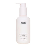 OUAI front packaging of Anti Frizz Cream showing size and branding benefit control