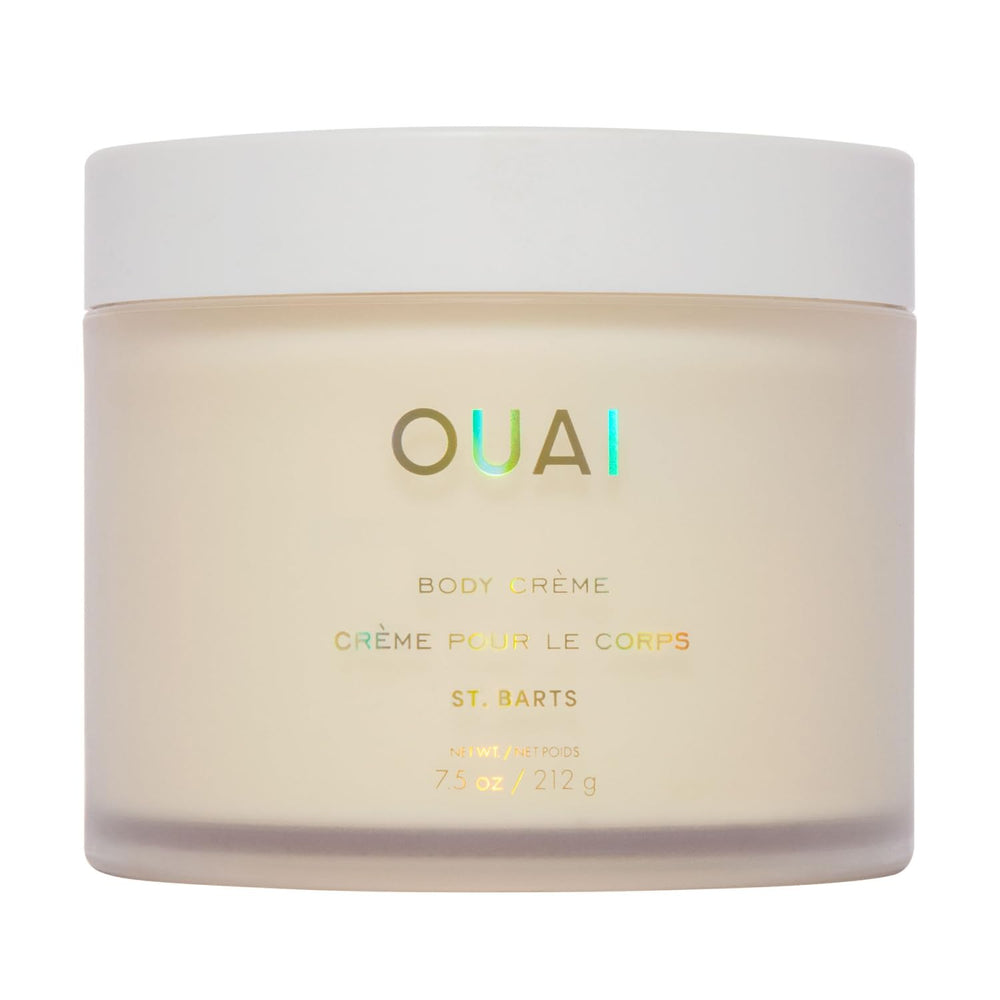 OUAI envase frontal de Body Cream St. Barts mostrando tamaño 7.5 oz y diseño