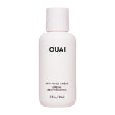 OUAI crema antfrizz frontal del envase mostrando el tamaño travel y conveniencia