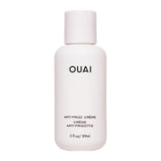 OUAI crema antfrizz frontal del envase mostrando el tamaño travel y conveniencia