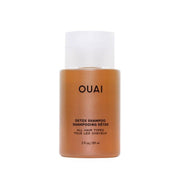 OUAI champú detox frente del envase muestra tamaño de viaje