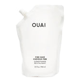 OUAI refill front label showing product and brand benefits