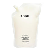 OUAI refill pouch front view showing label and 32 oz size for eco-friendly savings