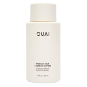 OUAI medium conditioner front bottle view showing clean design and benefits