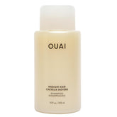 OUAI medium hair shampoo front bottle shows clean design and easy use