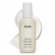 OUAI bottle front packaging showing sleek design and product name, communicates easy styling