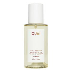 OUAI St. Barts front bottle view showing tropical packaging and size benefit