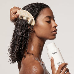 OUAI conditioner pump and cap detail for convenient dispensing