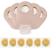 OUCHAN Carbou front packaging showing complete 21-piece ostomy kit and features