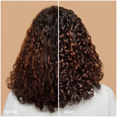 Ouidad applied with rake and shake technique for defined curls