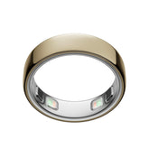 OURA ring 5 gold front view showing sleek design and elegant wearability