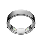 Oura Ring 5 silver front profile showing sleek titanium finish and refined look