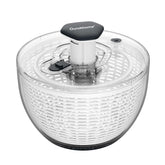 Ourokhome front view showing full salad spinner and family-size capacity benefit