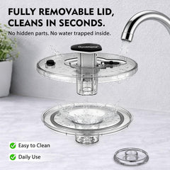 Ourokhome one-hand pump in action demonstrating effortless operation benefit
