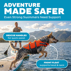 Outward Hound detalle de espuma que proporciona flotación segura