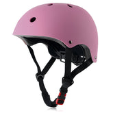 OUWOER pink helmet front packaging showing model and benefit of protection