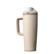 Owala FreeSip front view showing 30 oz tumbler and Lightly Toasted finish for everyday durability