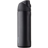 Owala front view showing bottle shape and color, durable design benefits