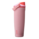 Owala FreeSip Sway vista frontal color Angel Food Cake con capacidad grande