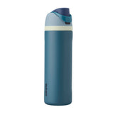 Owala FreeSip front view showing denim finish and bottle shape for style