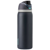 Owala FreeSip front view showing Foggy Tide finish and ergonomic shape for easy carrying