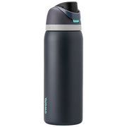 Owala FreeSip front view showing Foggy Tide finish and ergonomic shape for easy carrying