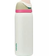 Owala FreeSip front view showing Alpine Sport finish and spill-preventing lid