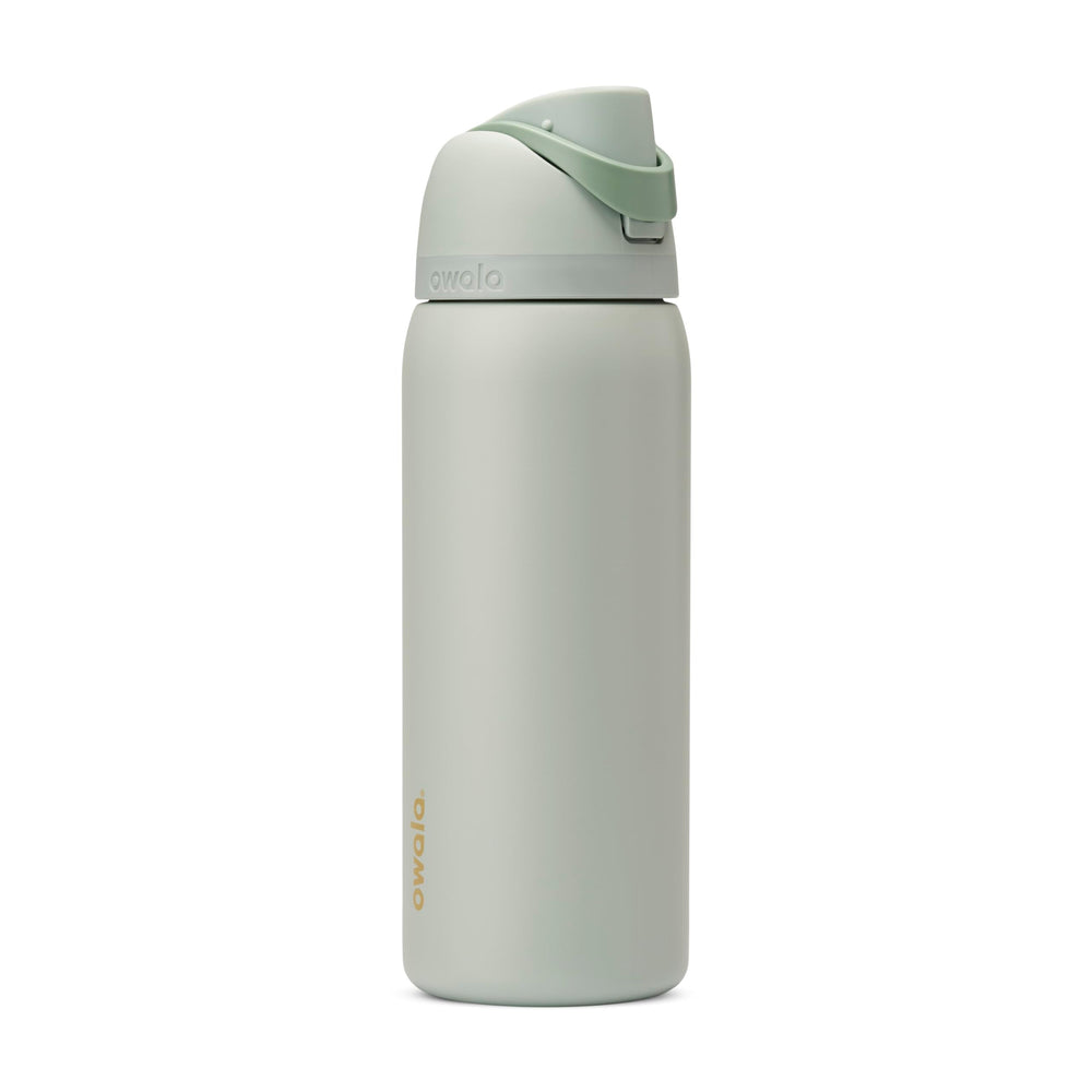Owala FreeSip front view showing summer blue finish and 32 oz capacity for stylish hydration