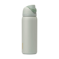 Owala FreeSip front view showing summer blue finish and 32 oz capacity for stylish hydration